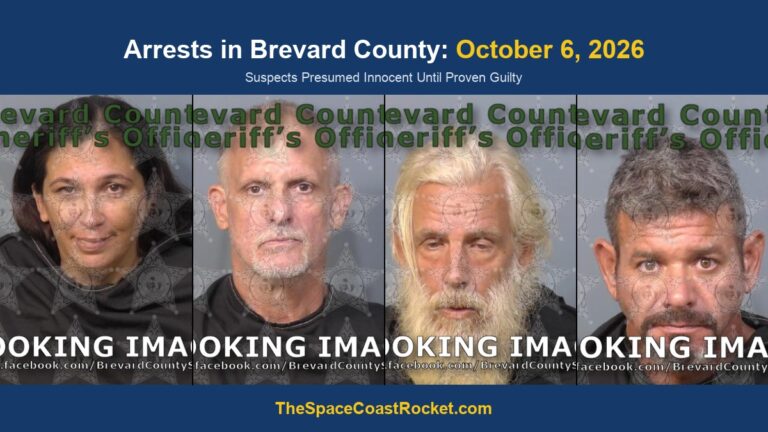 Arrests in Brevard County: October 6, 2026 – Suspects Presumed Innocent Until Proven Guilty
