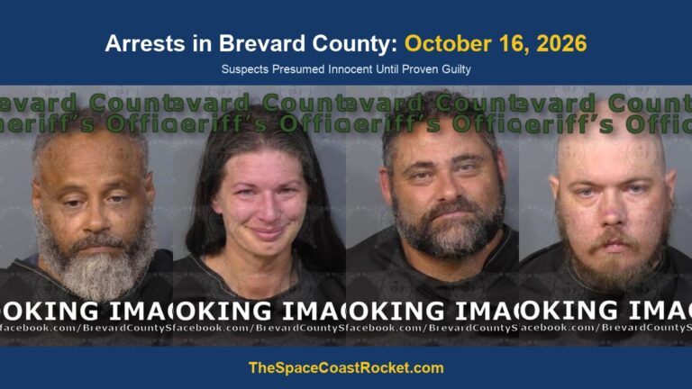 Arrests in Brevard County: October 16, 2026 – Suspects Presumed Innocent Until Proven Guilty